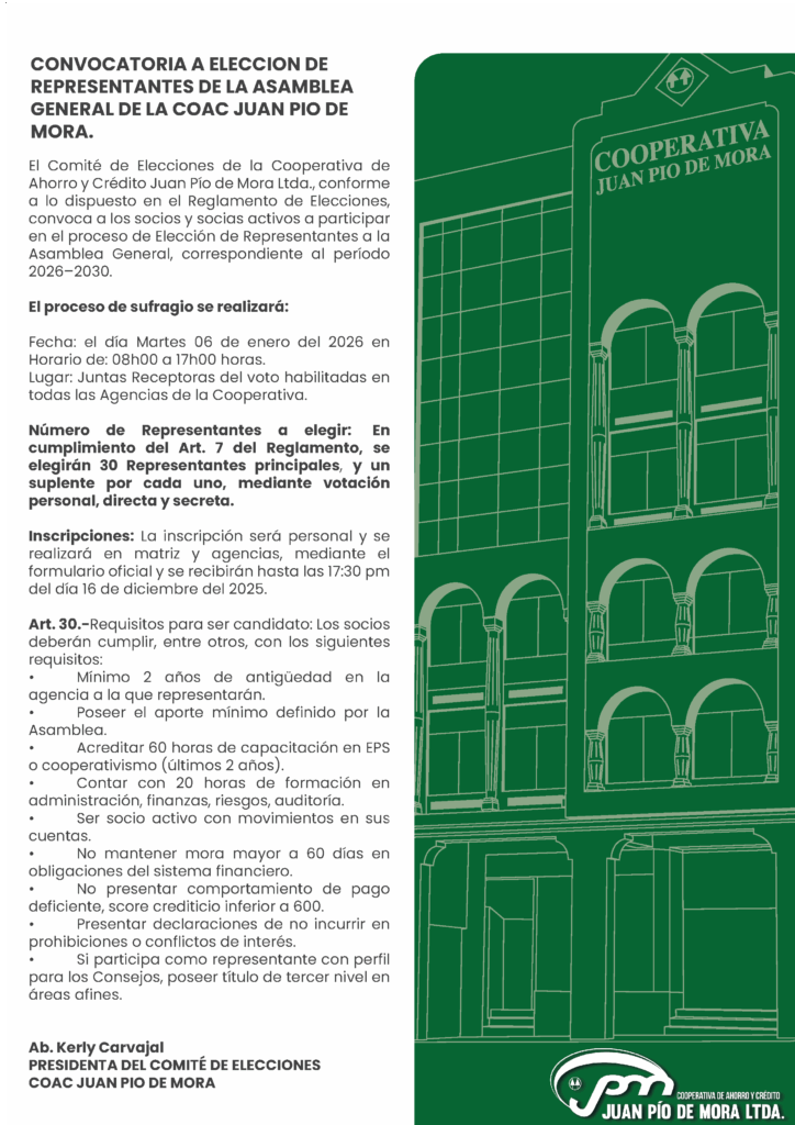 Convocatoria a Elecciones