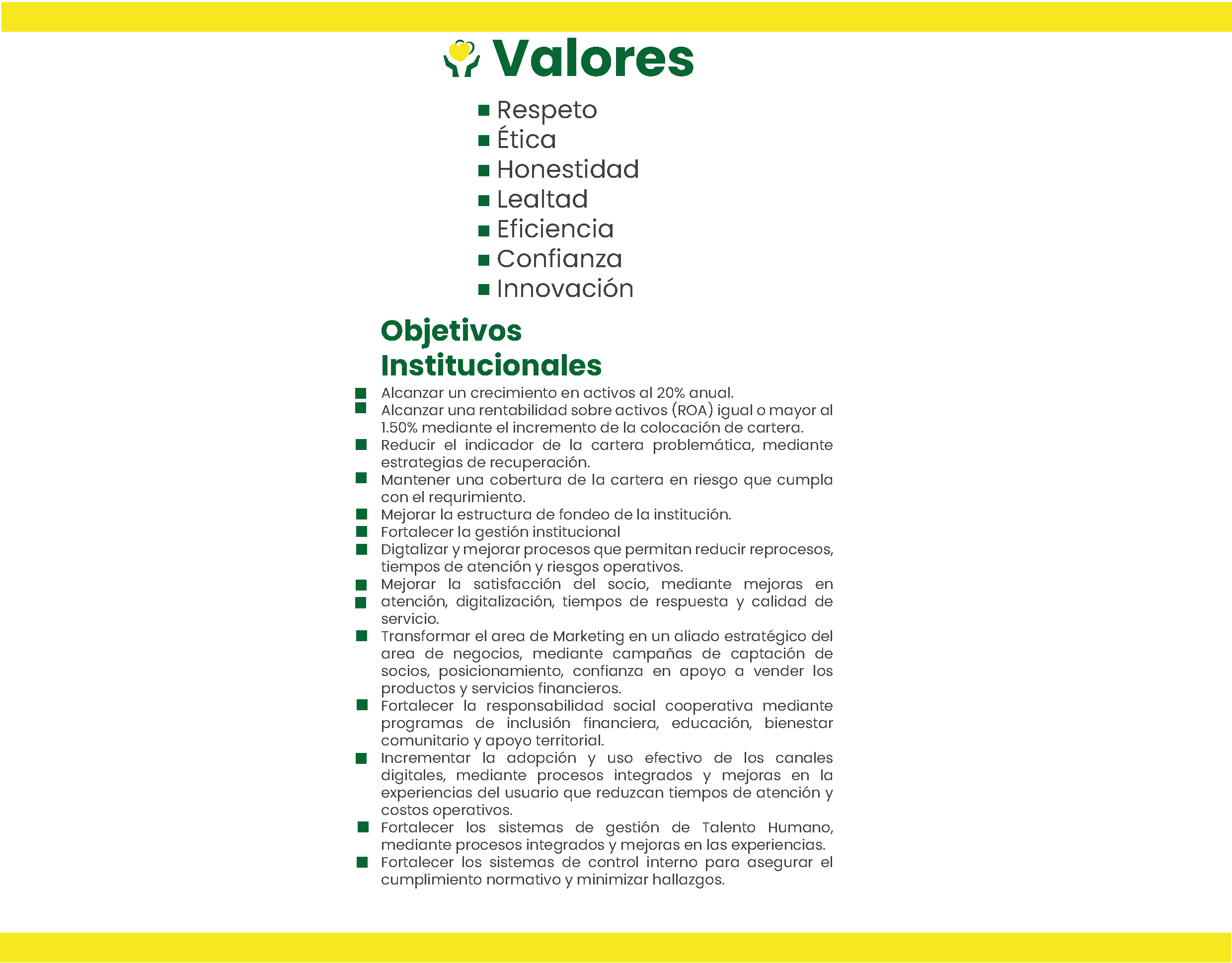 Valores